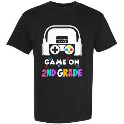 Back To School Game On 2nd Grade Funny Gamer Kids Garment-Dyed Heavyweight T-Shirt