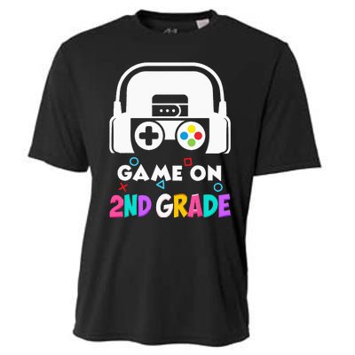 Back To School Game On 2nd Grade Funny Gamer Kids Cooling Performance Crew T-Shirt