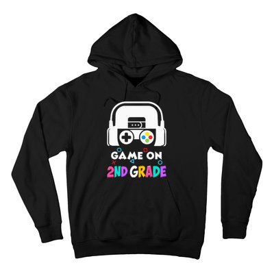 Back To School Game On 2nd Grade Funny Gamer Kids Hoodie