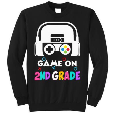 Back To School Game On 2nd Grade Funny Gamer Kids Sweatshirt