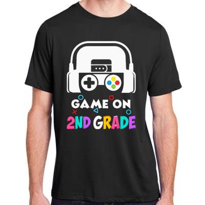 Back To School Game On 2nd Grade Funny Gamer Kids Adult ChromaSoft Performance T-Shirt