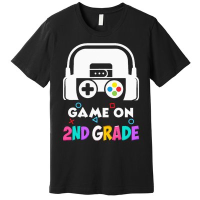 Back To School Game On 2nd Grade Funny Gamer Kids Premium T-Shirt