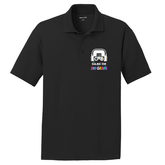 Back To School Game On 2nd Grade Funny Gamer Kids PosiCharge RacerMesh Polo