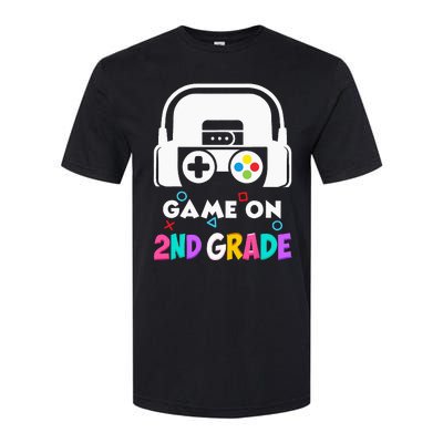 Back To School Game On 2nd Grade Funny Gamer Kids Softstyle CVC T-Shirt