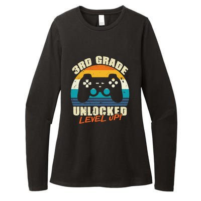 Back To School 3rd Grade Unlocked Level Up Gamer Womens CVC Long Sleeve Shirt