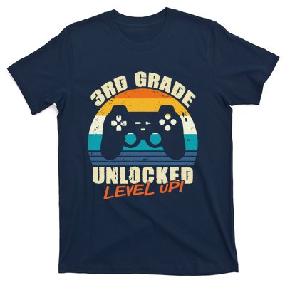 Back To School 3rd Grade Unlocked Level Up Gamer T-Shirt