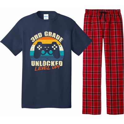 Back To School 3rd Grade Unlocked Level Up Gamer Pajama Set