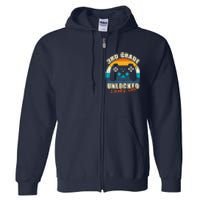 Back To School 3rd Grade Unlocked Level Up Gamer Full Zip Hoodie