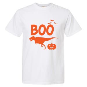 Boo Trex Spooky Halloween Dinosaur Gift Garment-Dyed Heavyweight T-Shirt