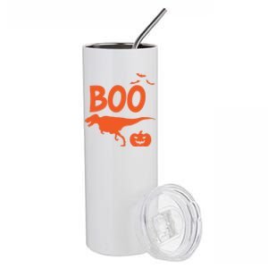 Boo Trex Spooky Halloween Dinosaur Gift Stainless Steel Tumbler