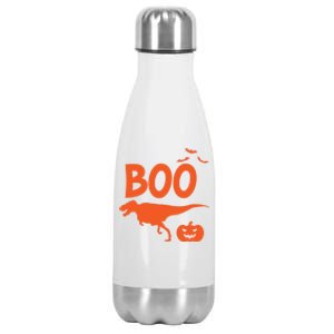 Boo Trex Spooky Halloween Dinosaur Gift Stainless Steel Insulated Water Bottle