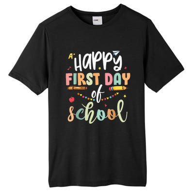 Back to School Happy First Day of School Teacher Student Kid Tall Fusion ChromaSoft Performance T-Shirt