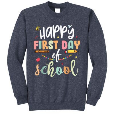 Back to School Happy First Day of School Teacher Student Kid Sweatshirt