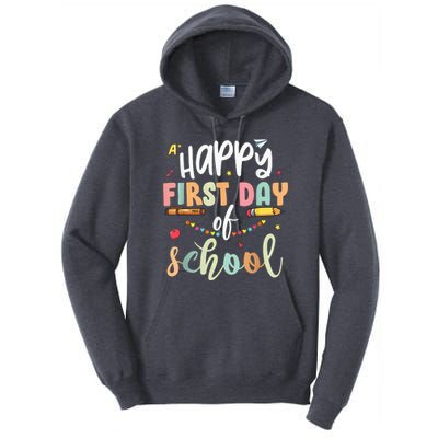 Back to School Happy First Day of School Teacher Student Kid Tall Hoodie