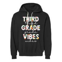 Back To School Third Grade Vibes First Day Teacher Garment-Dyed Fleece Hoodie