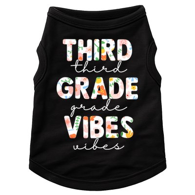 Back To School Third Grade Vibes First Day Teacher Doggie Tank