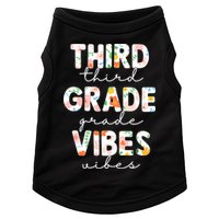 Back To School Third Grade Vibes First Day Teacher Doggie Tank
