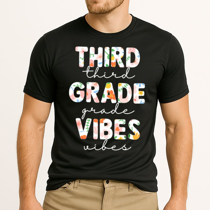 Back To School Third Grade Vibes First Day Teacher Performance Shirt