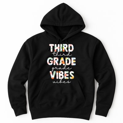 Back To School Third Grade Vibes First Day Teacher Hoodie