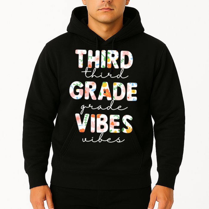 Back To School Third Grade Vibes First Day Teacher Hoodie