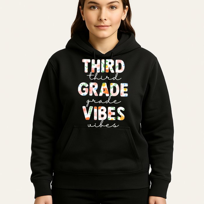 Back To School Third Grade Vibes First Day Teacher Hoodie