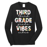 Back To School Third Grade Vibes First Day Teacher Long Sleeve Shirt