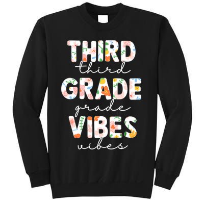 Back To School Third Grade Vibes First Day Teacher Sweatshirt