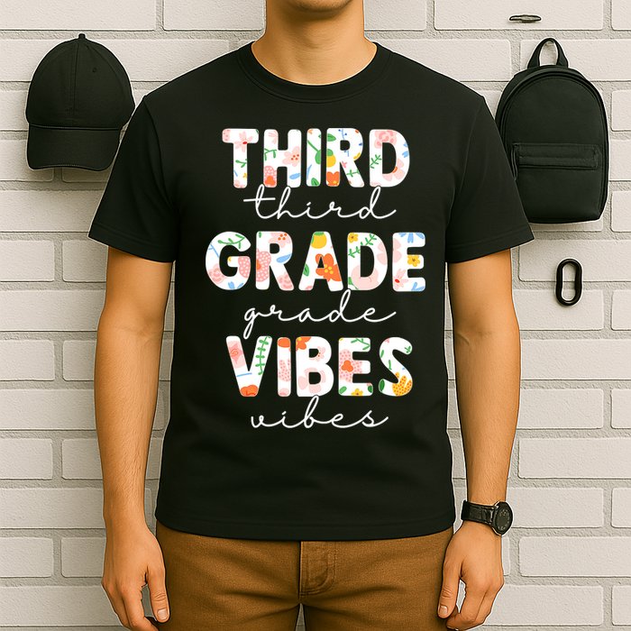 Back To School Third Grade Vibes First Day Teacher T-Shirt
