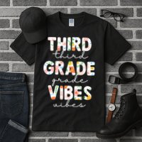 Back To School Third Grade Vibes First Day Teacher Tall T-Shirt