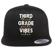 Back To School Third Grade Vibes First Day Teacher Flatbill Hat