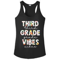 Back To School Third Grade Vibes First Day Teacher Ladies PosiCharge Competitor Racerback Tank