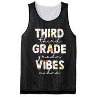 Back To School Third Grade Vibes First Day Teacher Mesh Reversible Basketball Jersey Tank