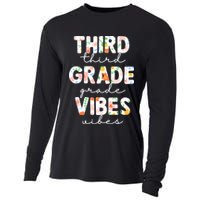 Back To School Third Grade Vibes First Day Teacher Cooling Performance Long Sleeve Crew