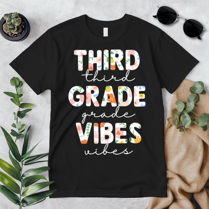Back To School Third Grade Vibes First Day Teacher Premium T-Shirt
