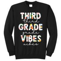 Back To School Third Grade Vibes First Day Teacher Tall Sweatshirt
