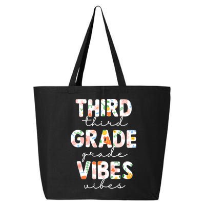 Back To School Third Grade Vibes First Day Teacher 25L Jumbo Tote