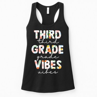 Back To School Third Grade Vibes First Day Teacher Womens Tank Top