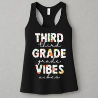 Back To School Third Grade Vibes First Day Teacher Womens Tank Top