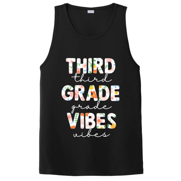 Back To School Third Grade Vibes First Day Teacher PosiCharge Competitor Tank
