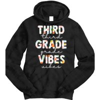 Back To School Third Grade Vibes First Day Teacher Tie Dye Hoodie