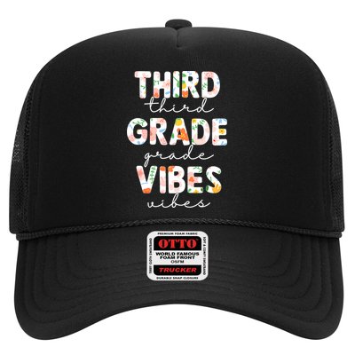 Back To School Third Grade Vibes First Day Teacher Trucker Hat