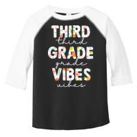 Back To School Third Grade Vibes First Day Teacher Toddler Fine Jersey T-Shirt