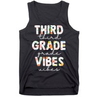 Back To School Third Grade Vibes First Day Teacher Tank Top