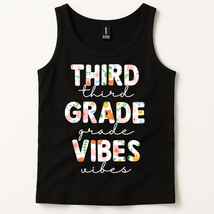 Back To School Third Grade Vibes First Day Teacher Tank Top