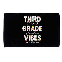 Back To School Third Grade Vibes First Day Teacher Microfiber Hand Towel