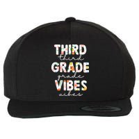 Back To School Third Grade Vibes First Day Teacher Wool Snapback Cap