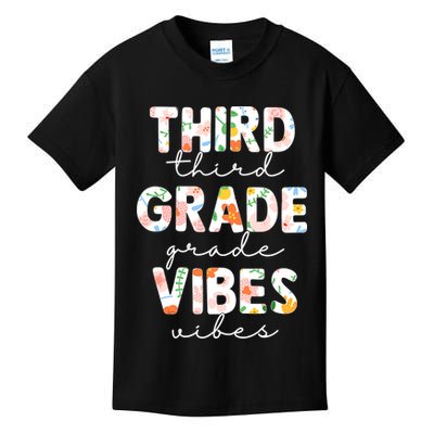 Back To School Third Grade Vibes First Day Teacher Kids T-Shirt
