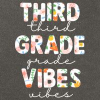 Back To School Third Grade Vibes First Day Teacher Cotton Canvas Backpack