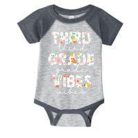 Back To School Third Grade Vibes First Day Teacher Infant Baby Jersey Bodysuit