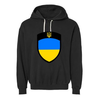 Big Tactical Shield 5 11 Stand With Ukraine Volodymyr Zelenskyy Trident Military Garment-Dyed Fleece Hoodie